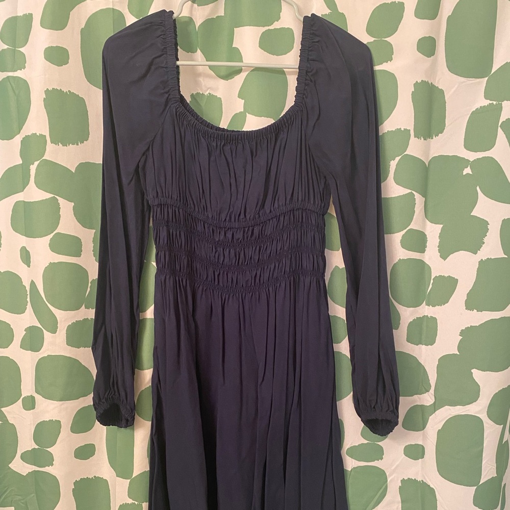 Hill House Navy Jasmine Nap Dress S Small